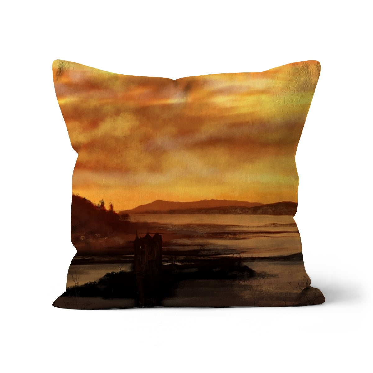 Castle Stalker Dusk Art Gifts Cushion