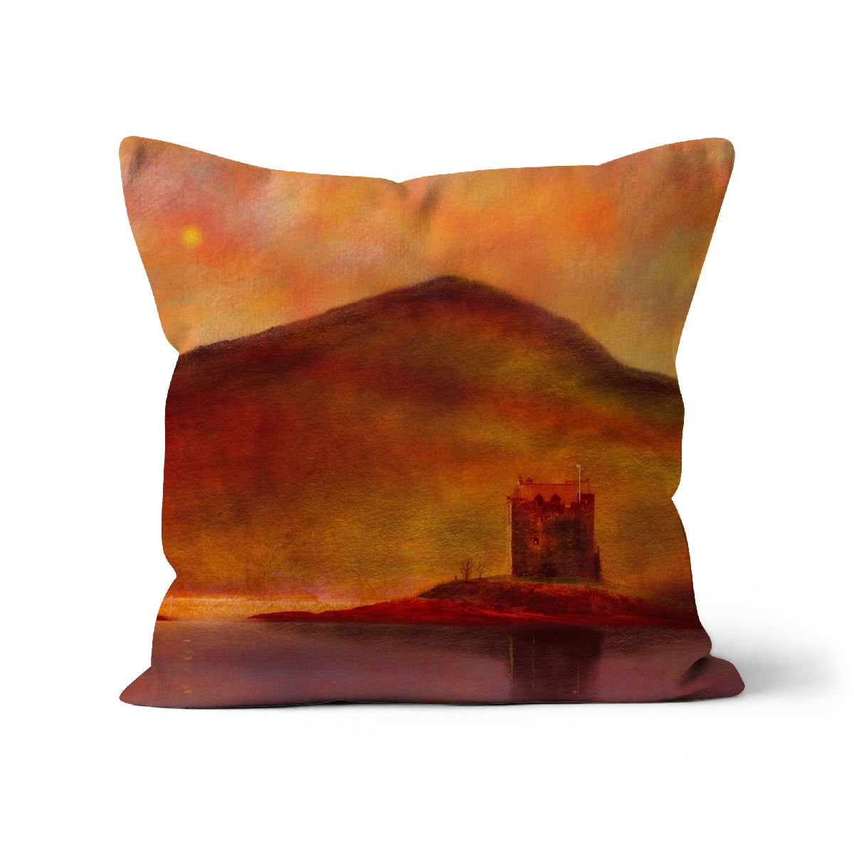 Castle Stalker Sunset Art Gifts Cushion