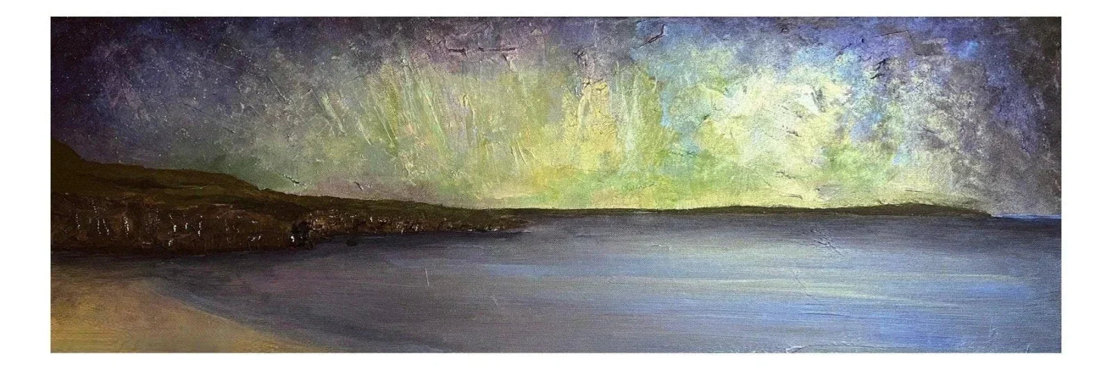Ceannabeinne Beach Original Panoramic Painting - Scottish Artist Highlands & Lowlands Art Gallery Scotland
