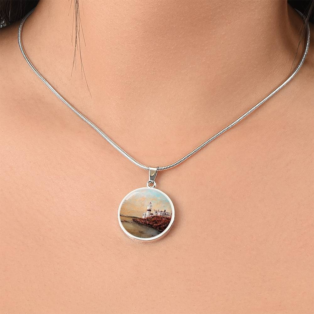 Cloch Lighthouse Dawn | Scottish Art Jewellery | Luxury Necklace