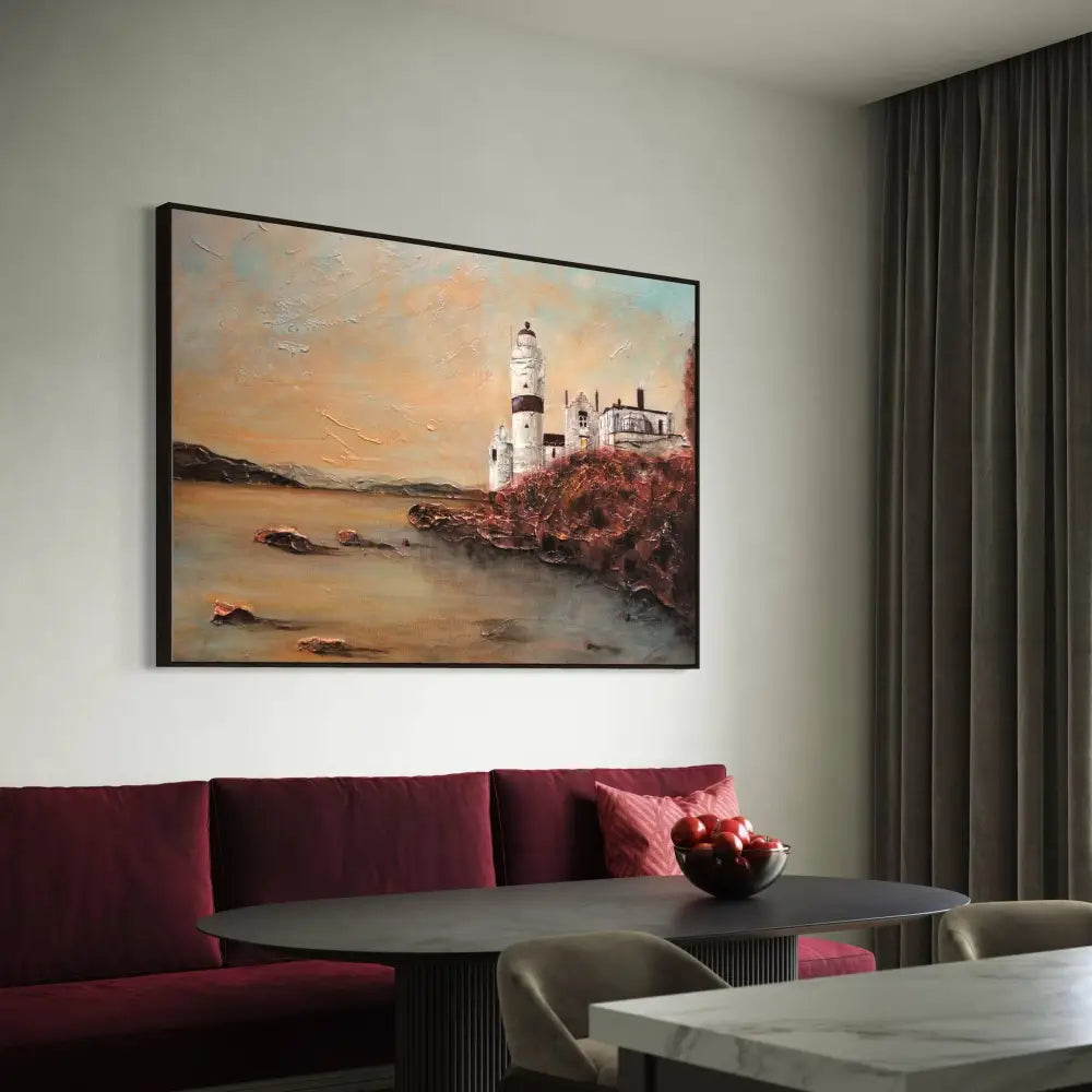 Cloch Lighthouse Dawn - Scottish Statement Interior Wall Art - River Clyde Gallery Scotland