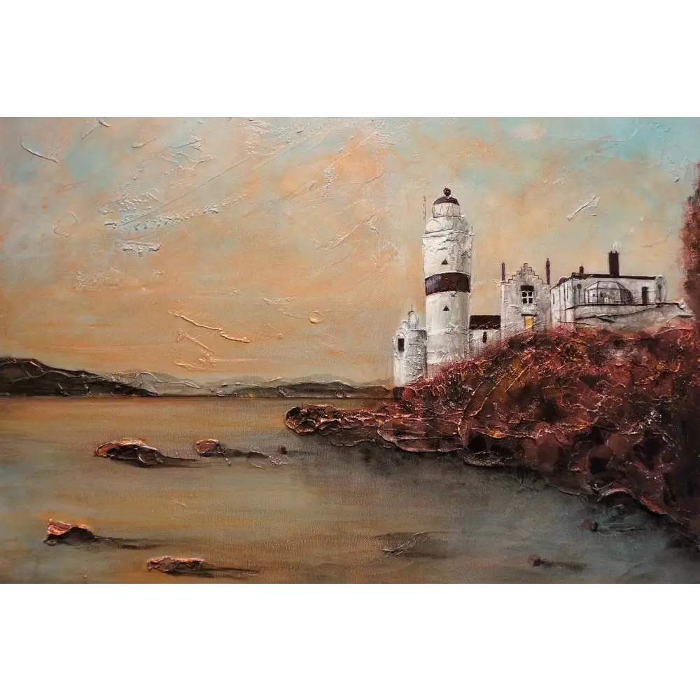 Cloch Lighthouse Dawn - Scottish Statement Interior Wall Art - River Clyde Gallery Scotland