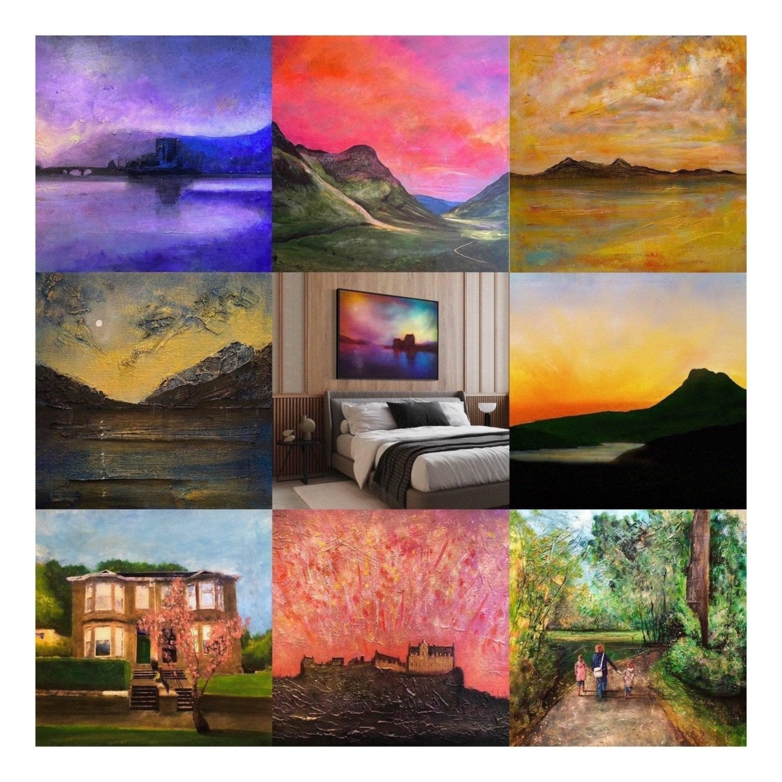 Commission Request Original Landscape Paintings From Scotland-Original Paintings-Commission An Original Painting-Ask to be contacted by email-Paintings, Prints, Homeware, Art Gifts From Scotland By Scottish Artist Kevin Hunter
