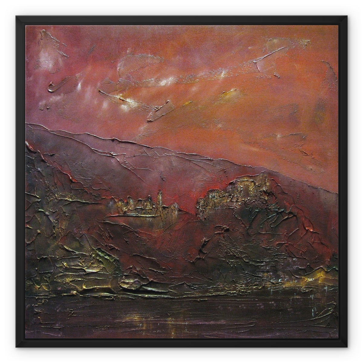 Corniglia Dusk Italy Painting | Framed Canvas Prints From Scotland