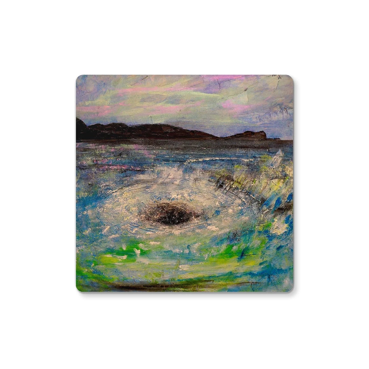 The Corryvreckan Whirlpool Coaster - Historic & Iconic Art Gallery Scotland Worldwide Shipping Scottish Castles Paintings and Fine Prints