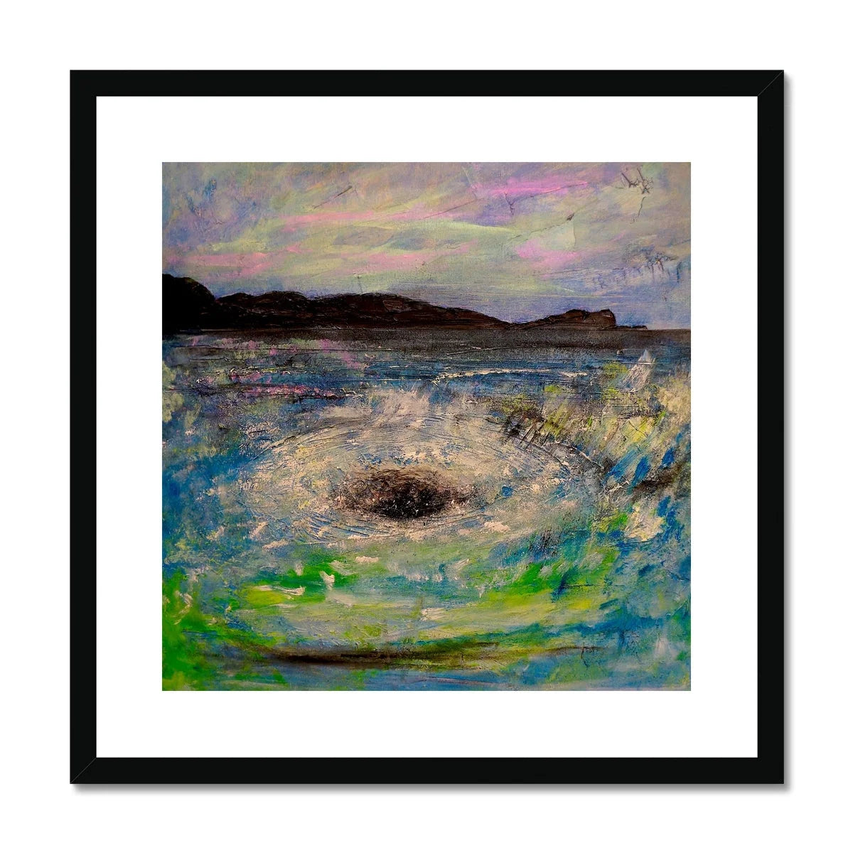 The Corryvreckan Whirlpool Framed & Mounted Print - Historic Iconic Art Gallery Scotland Worldwide Shipping Scottish Castles Paintings