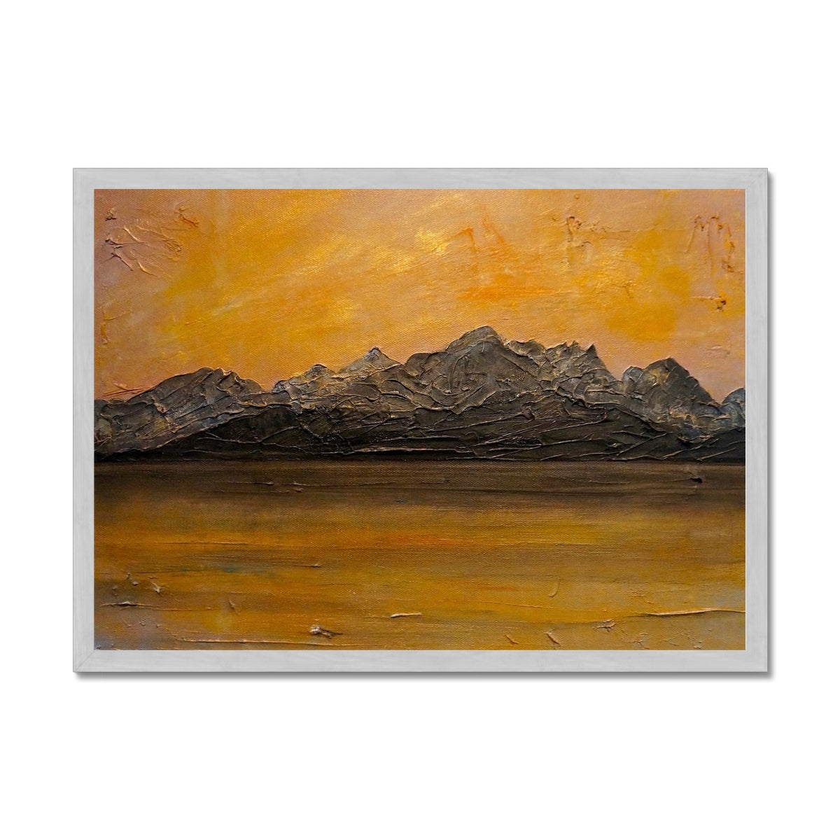 Cuillin Sunset Antique Framed Print