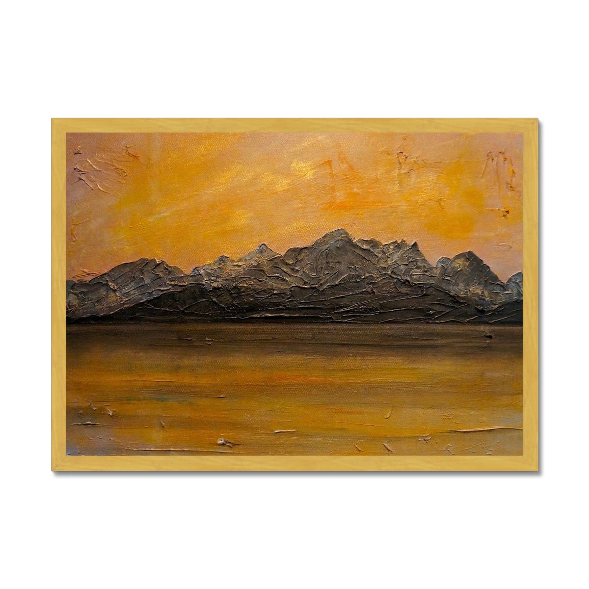 Cuillin Sunset Antique Framed Print