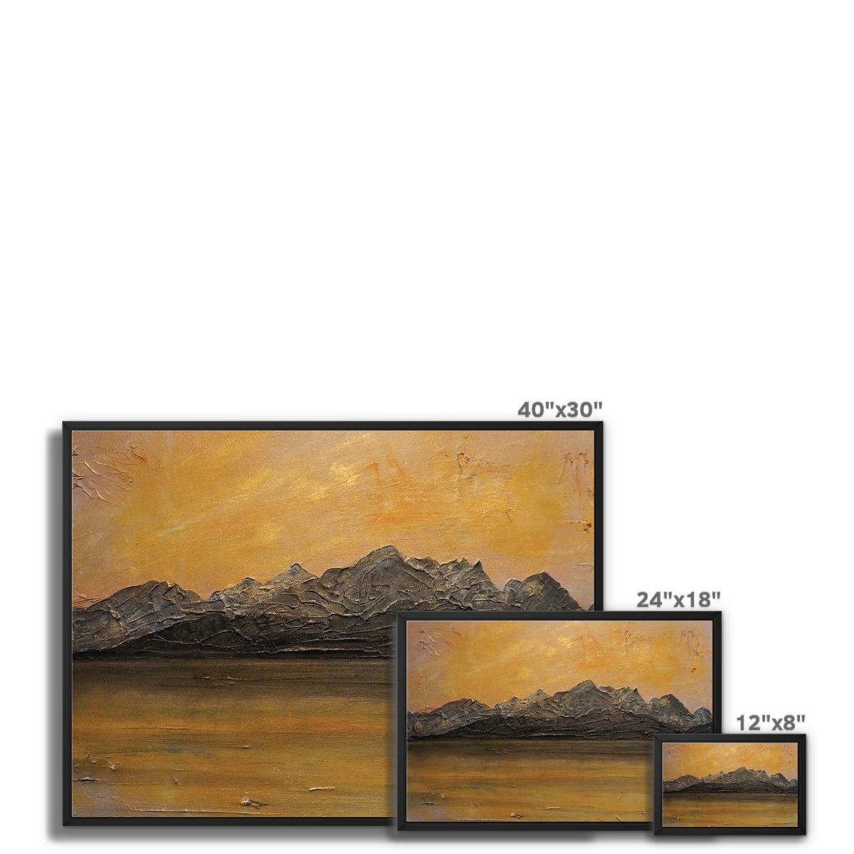 Cuillin Sunset Framed Canvas