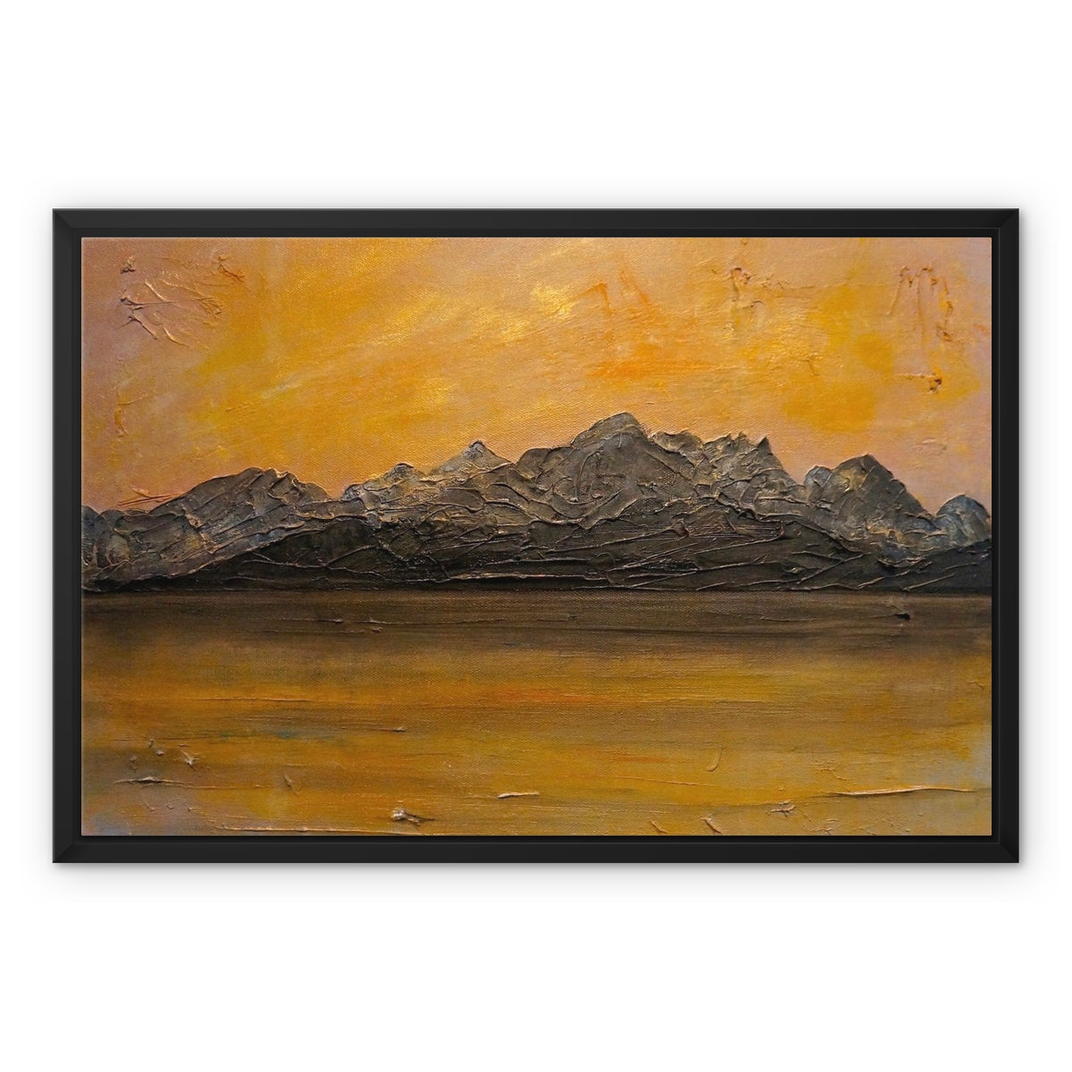 Cuillin Sunset Framed Canvas