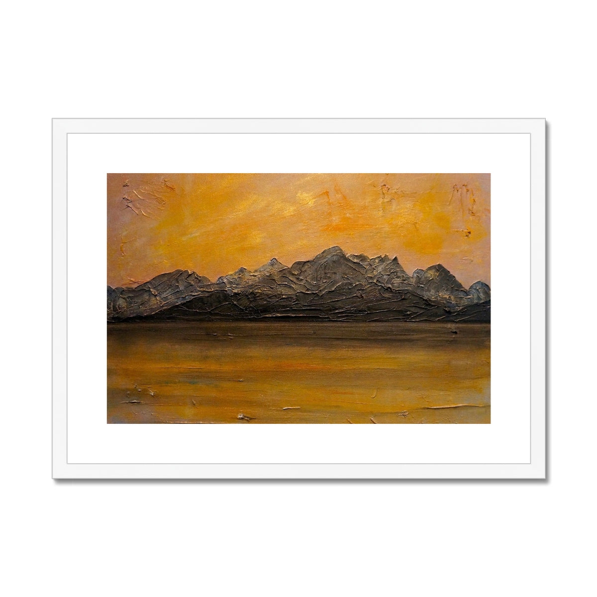 Cuillin Sunset Framed & Mounted Print