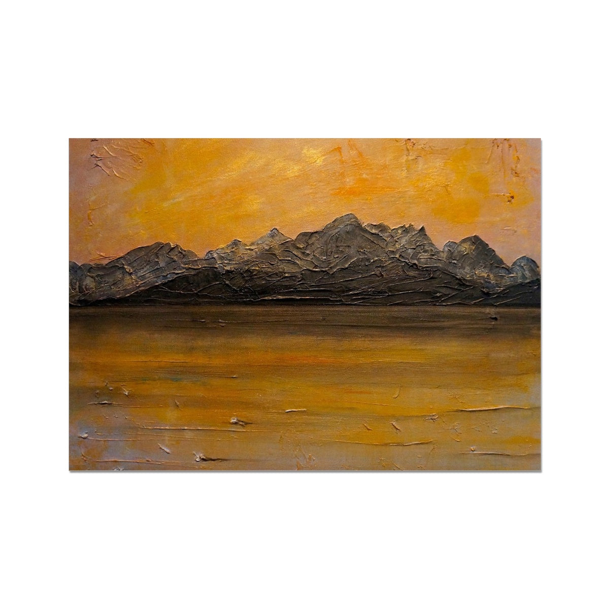 Cuillin Sunset Skye Painting | Fine Art Prints From Scotland