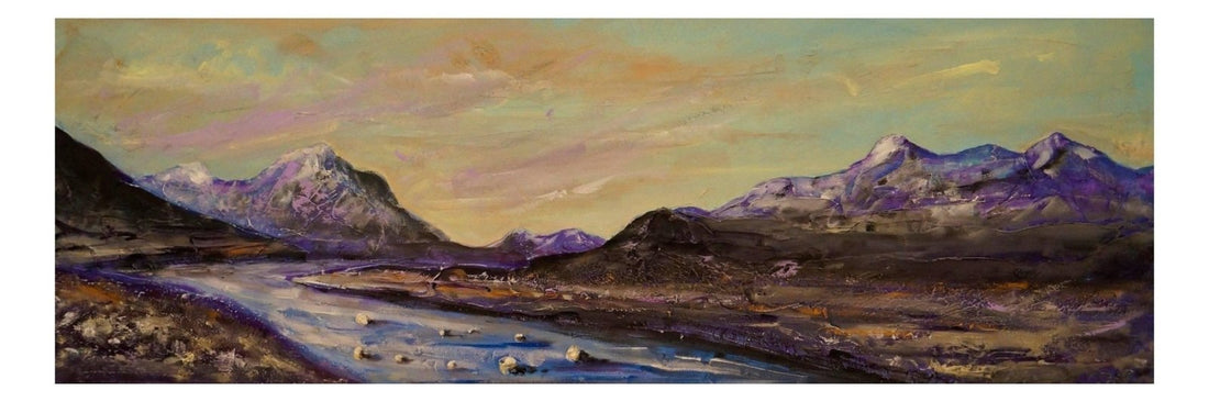 Cuillin Winter Skye Scotland Panoramic Fine Art Prints | An Artwork from Scotland by Scottish Artist Hunter