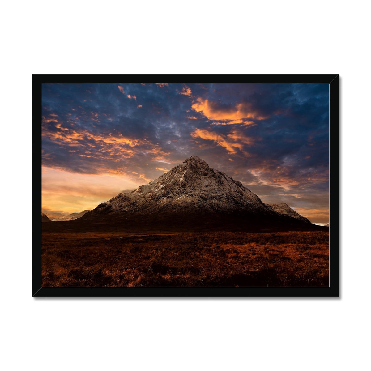 Buachaille Etive Mor Dusk Glencoe Scottish Landscape Photography | Framed Print