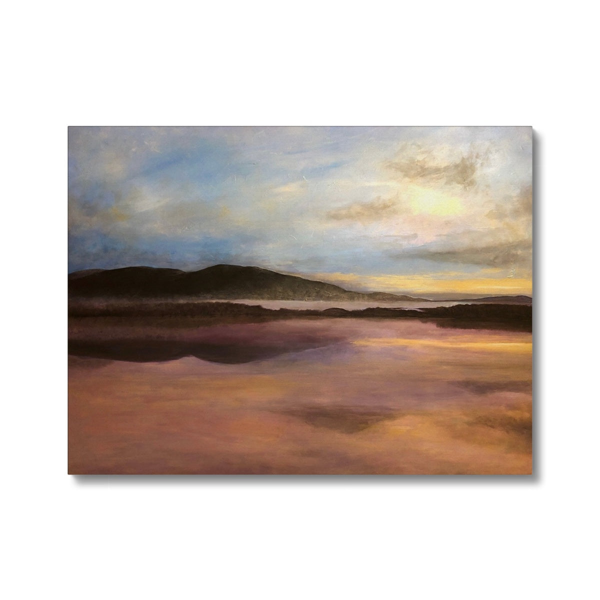 Loch Garten Painting | Canvas From Scotland-Contemporary Stretched Canvas Prints-Scottish Lochs & Mountains Art Gallery-24"x18"-Paintings, Prints, Homeware, Art Gifts From Scotland By Scottish Artist Kevin Hunter