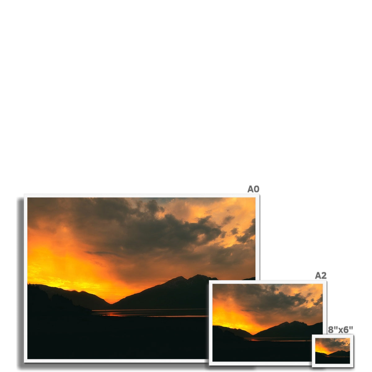 Loch Leven Sunset Glencoe Scottish Landscape Photography | Framed Print