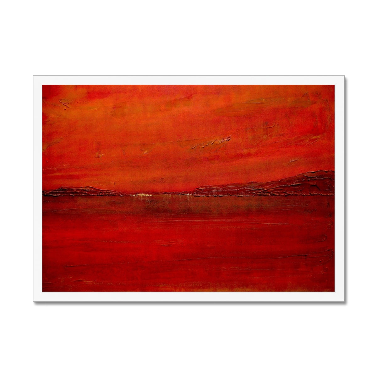 Deep Loch Lomond Sunset Painting | Framed Prints From Scotland