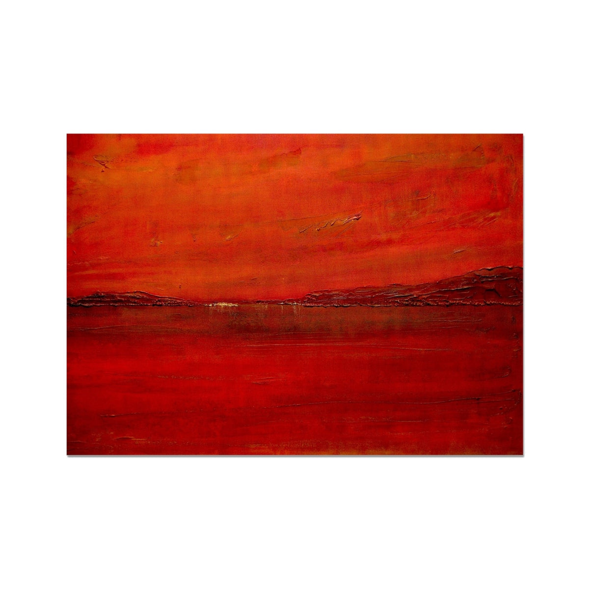 Deep Loch Lomond Sunset Painting | Signed Art Prints From Scotland | By Scottish Artist Hunter