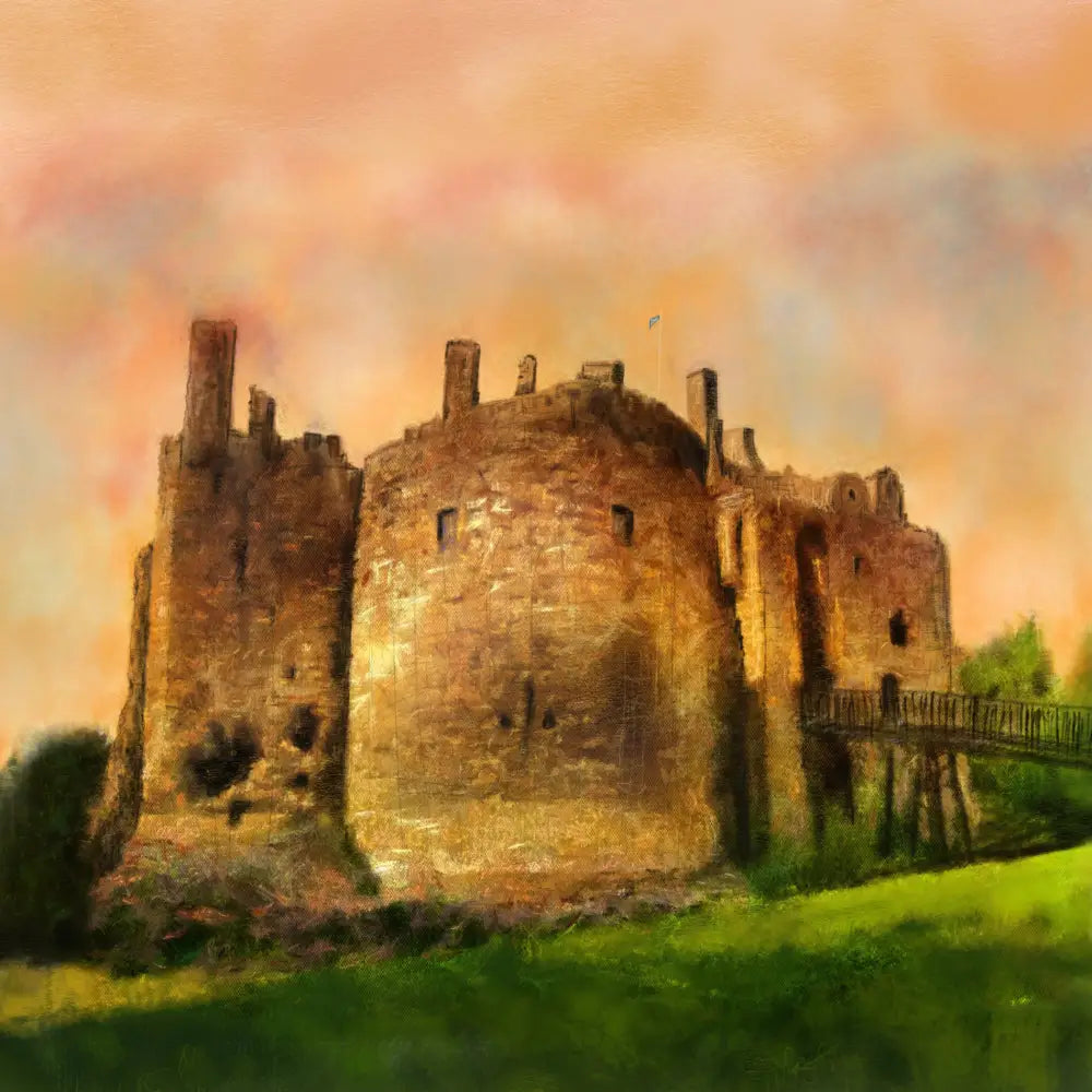 Dirleton Castle Dusk | Scotland In Your Pocket - Scottish - Historic & Iconic Art Gallery