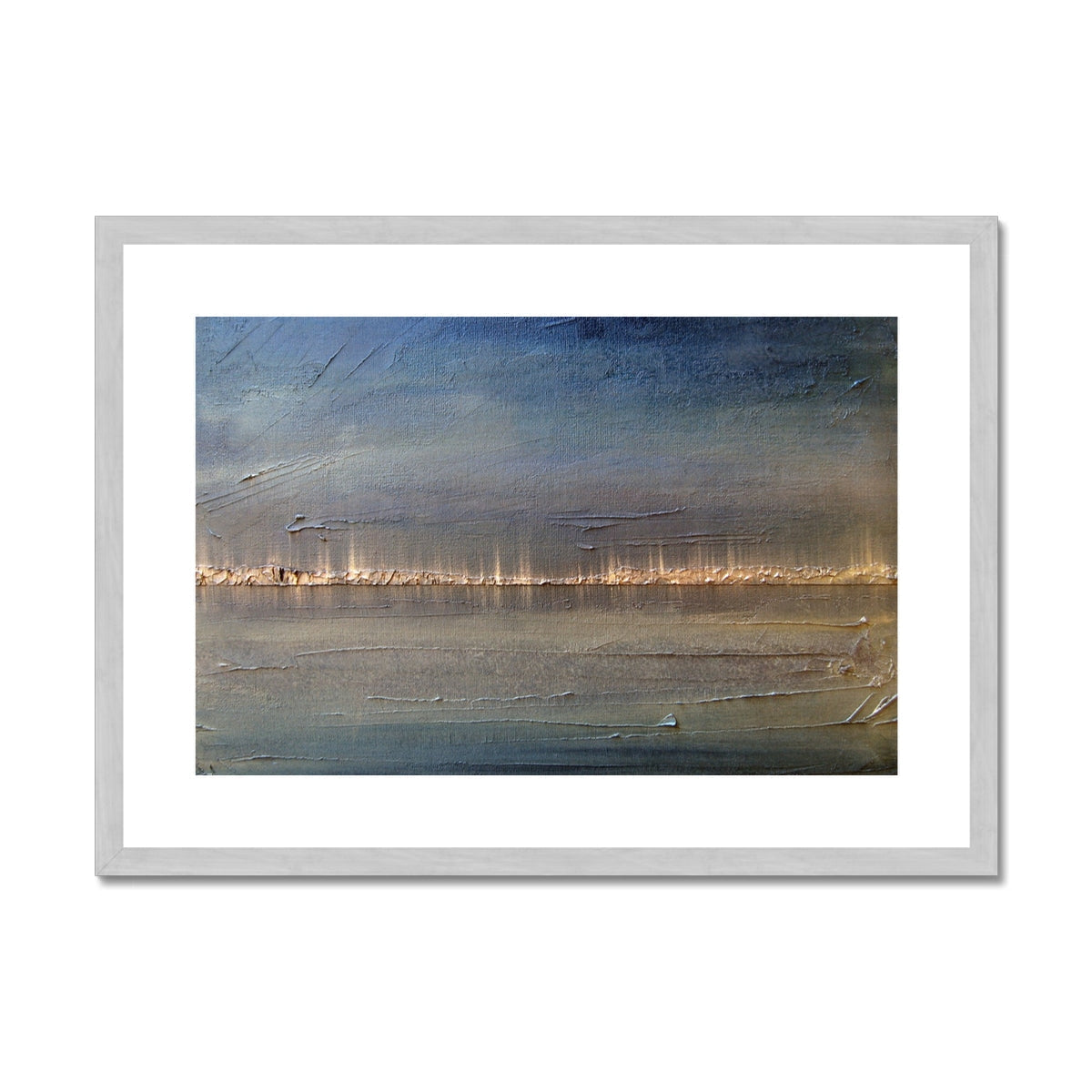 Distant Lights Lake Ontario Painting | Antique Framed & Mounted Prints From Scotland