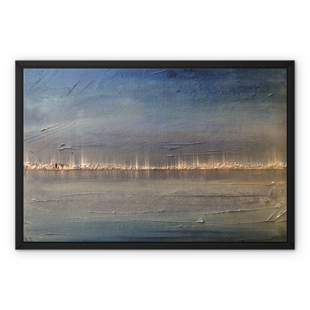 Distant Lights Lake Ontario Painting | Framed Canvas From Scotland