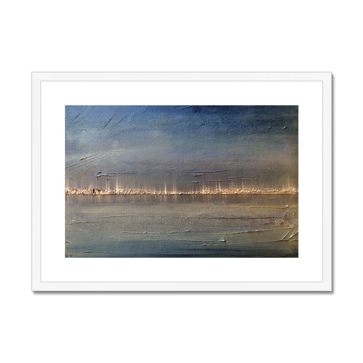 Distant Lights Lake Ontario Painting | Framed & Mounted Prints From Scotland