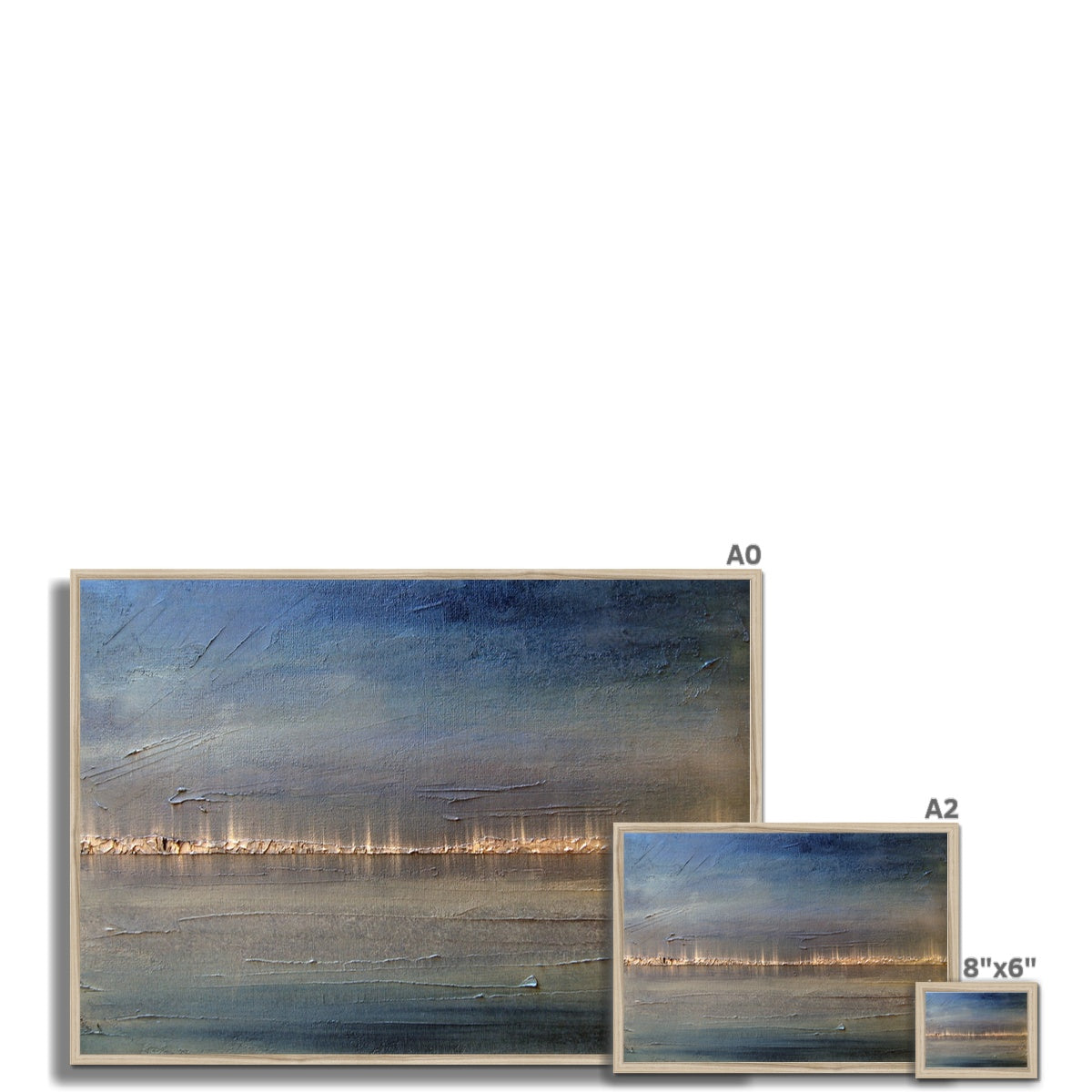 Distant Lights Lake Ontario Painting | Framed Prints From Scotland