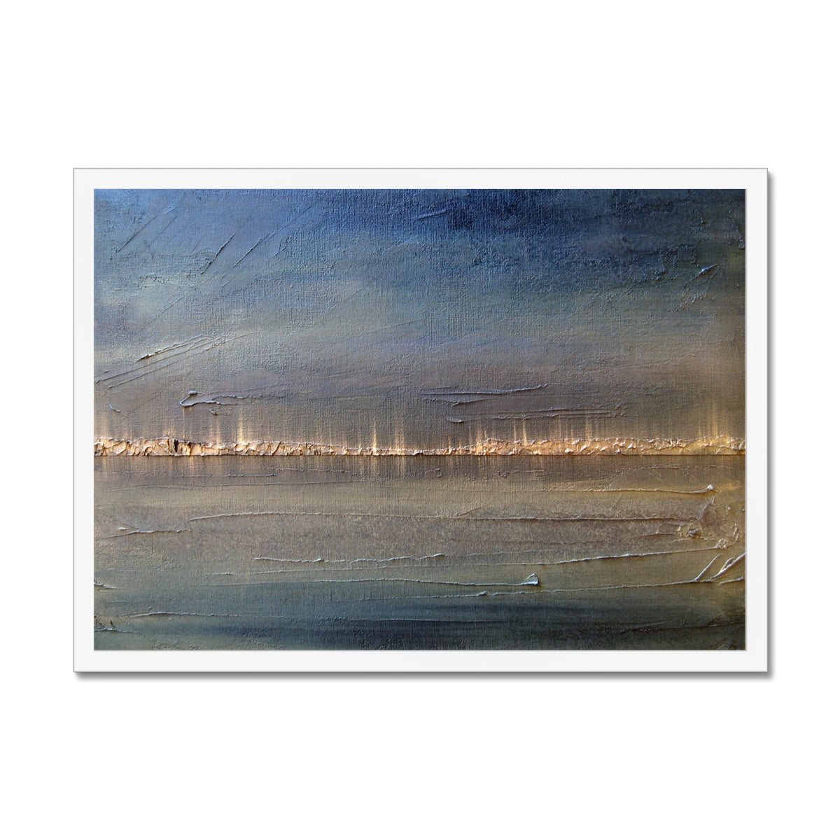 Distant Lights Lake Ontario Painting | Framed Prints From Scotland