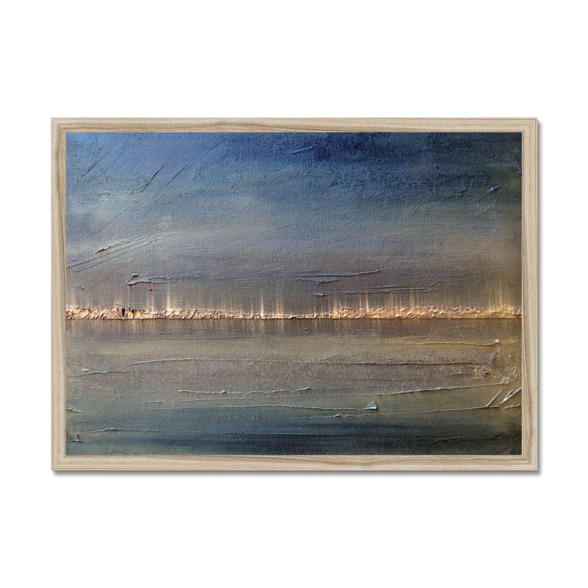 Distant Lights Lake Ontario Painting | Framed Prints From Scotland