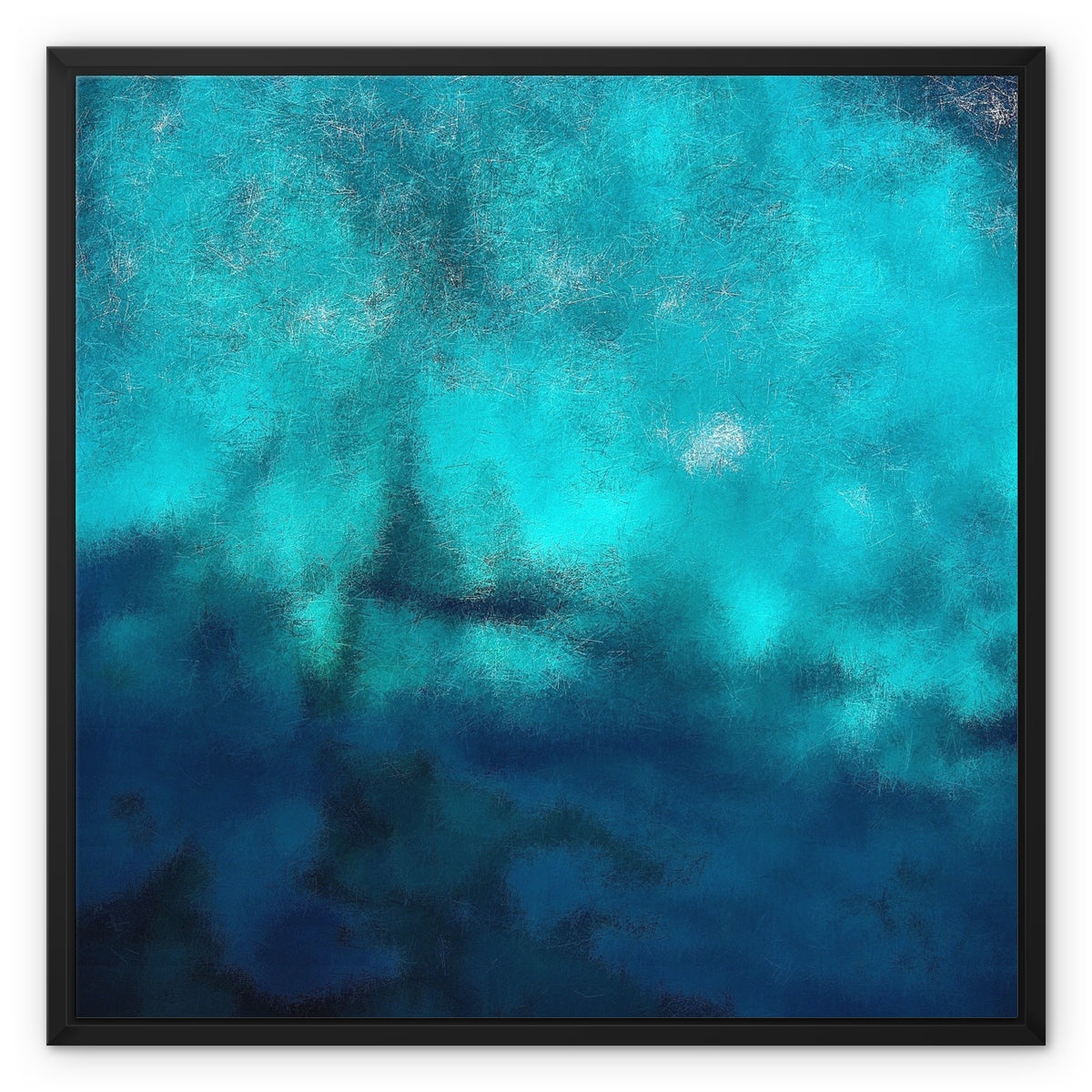 Diving Off Kos Greece Painting | Framed Canvas From Scotland