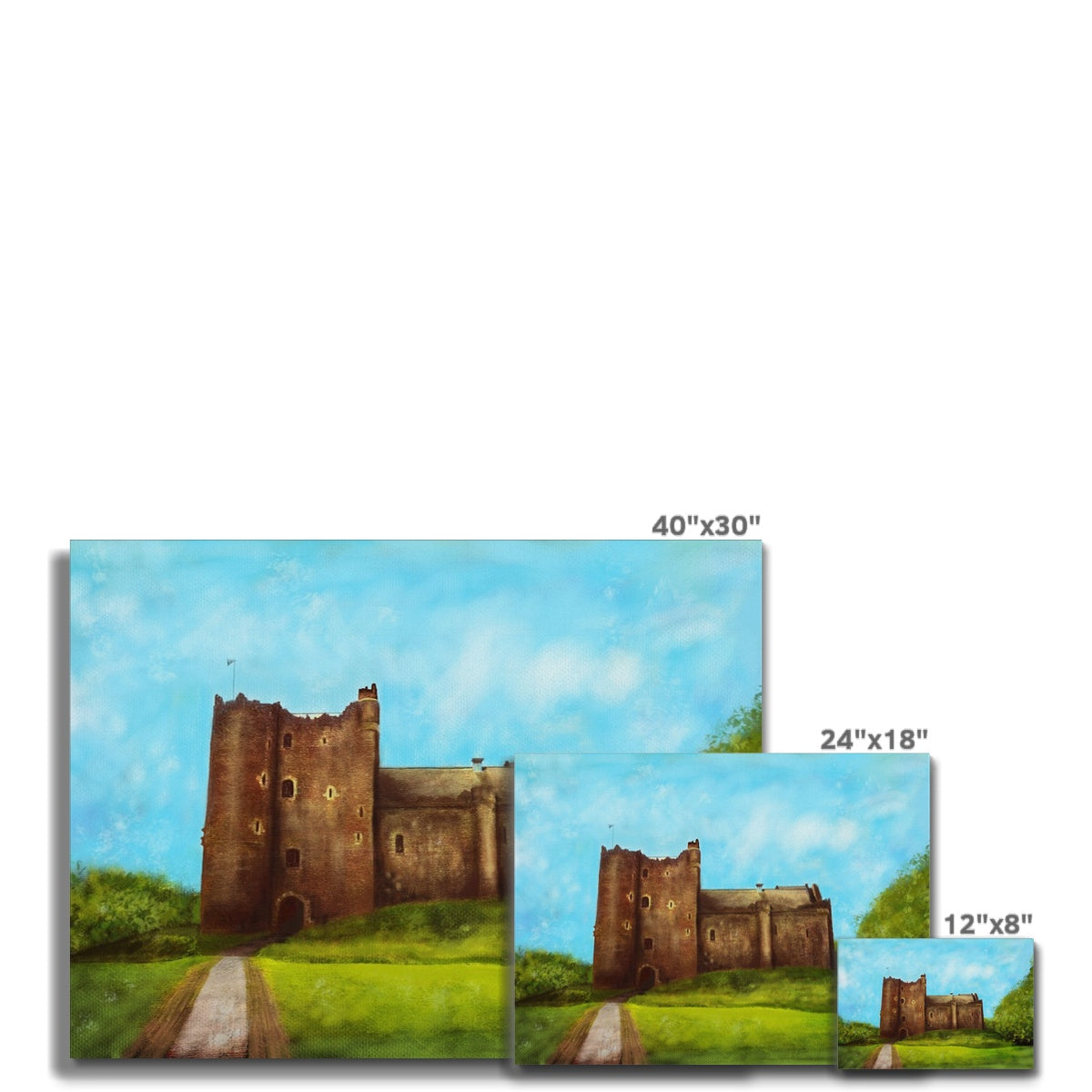 Doune Castle Painting | Canvas From Scotland