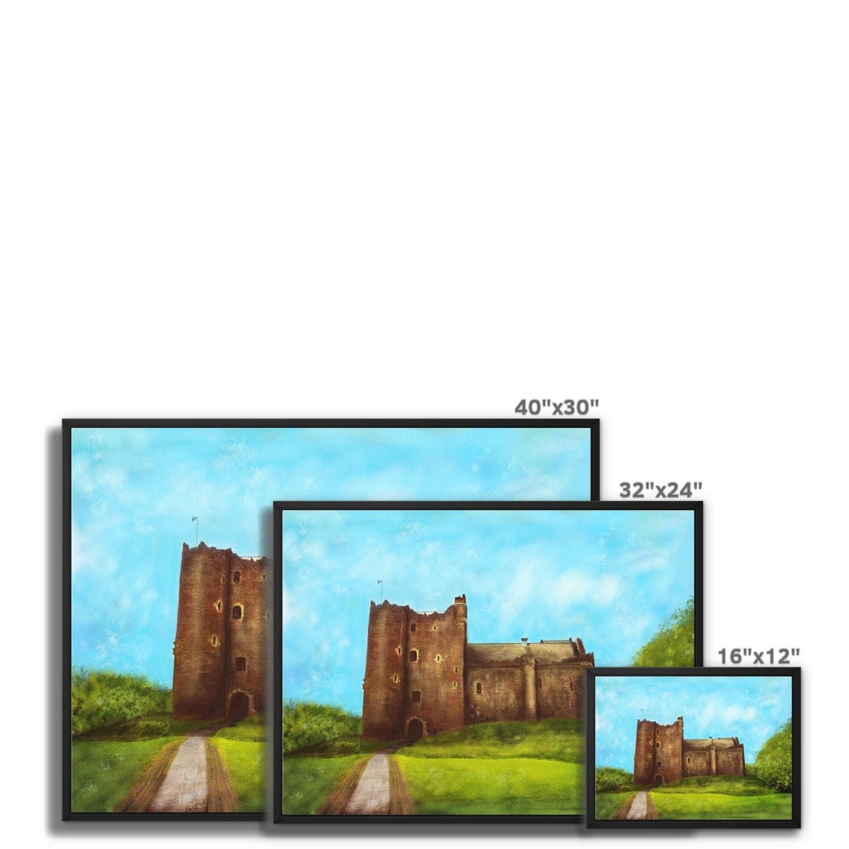 Doune Castle Painting | Framed Canvas Prints From Scotland