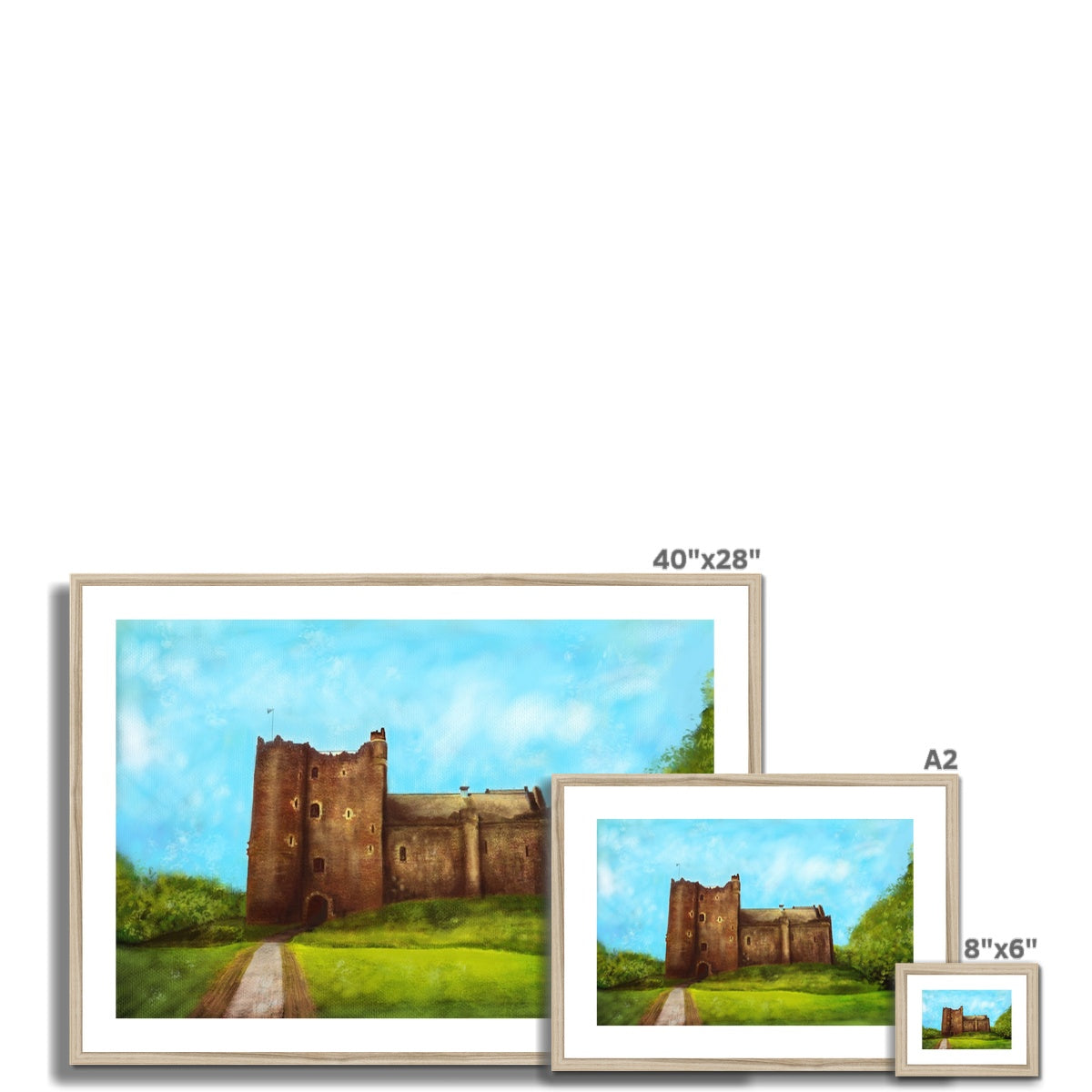 Doune Castle Painting | Framed & Mounted Prints From Scotland