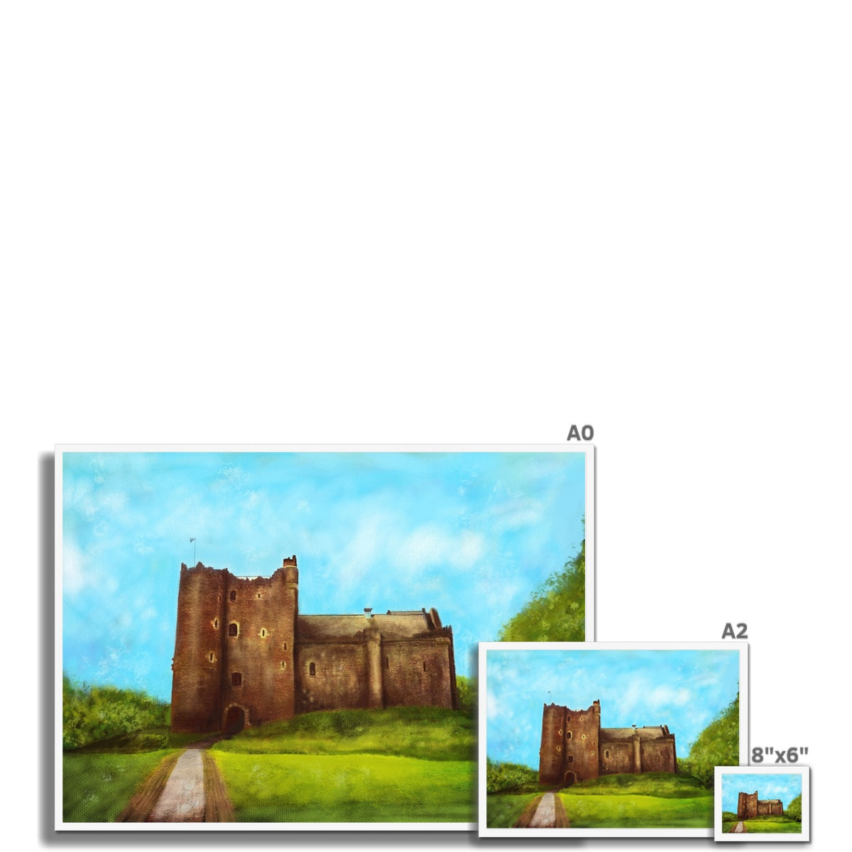 Doune Castle Painting | Framed Prints From Scotland