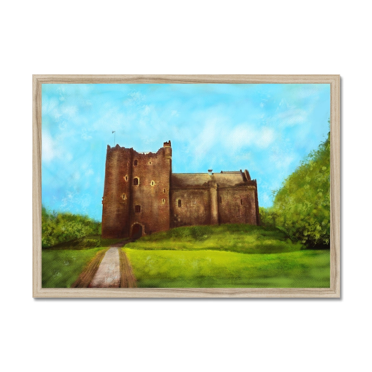 Doune Castle Painting | Framed Prints From Scotland