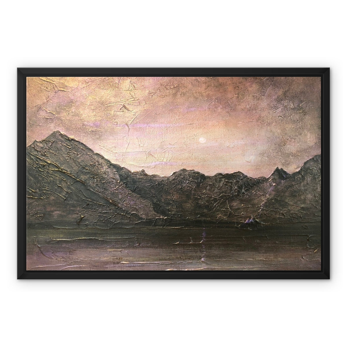 Dubh Ridge Moonlight Framed Canvas