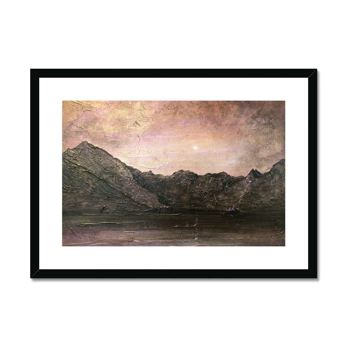 Dubh Ridge Moonlight Framed & Mounted Print