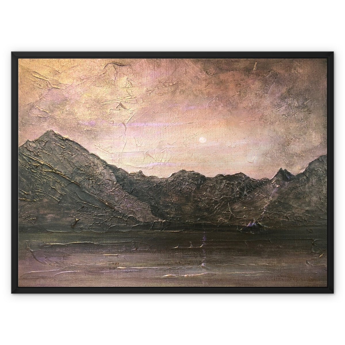 Dubh Ridge Moonlight Skye Painting | Framed Canvas Prints From Scotland