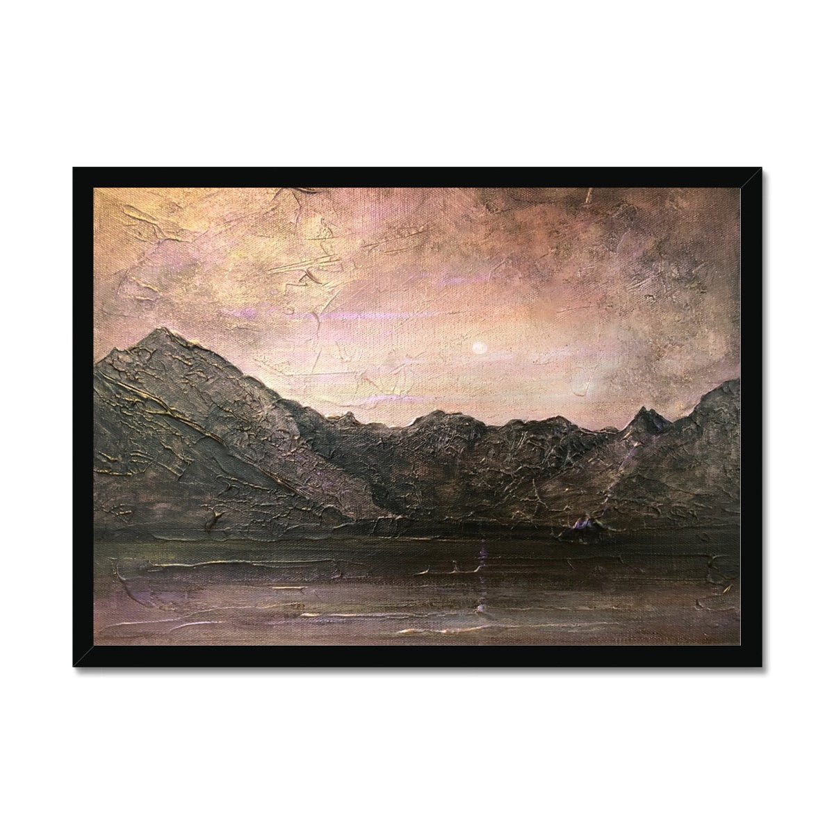 Dubh Ridge Moonlight Skye Painting | Framed Prints From Scotland