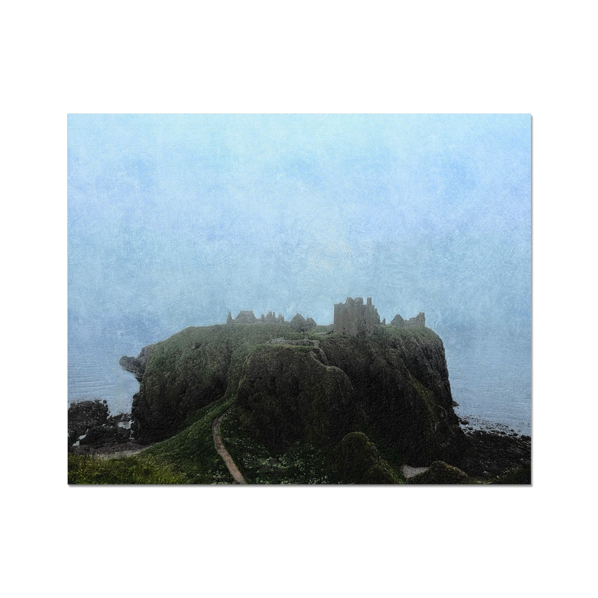 Dunnottar Castle Mist Painting | Artist Proof Collector Prints From Scotland