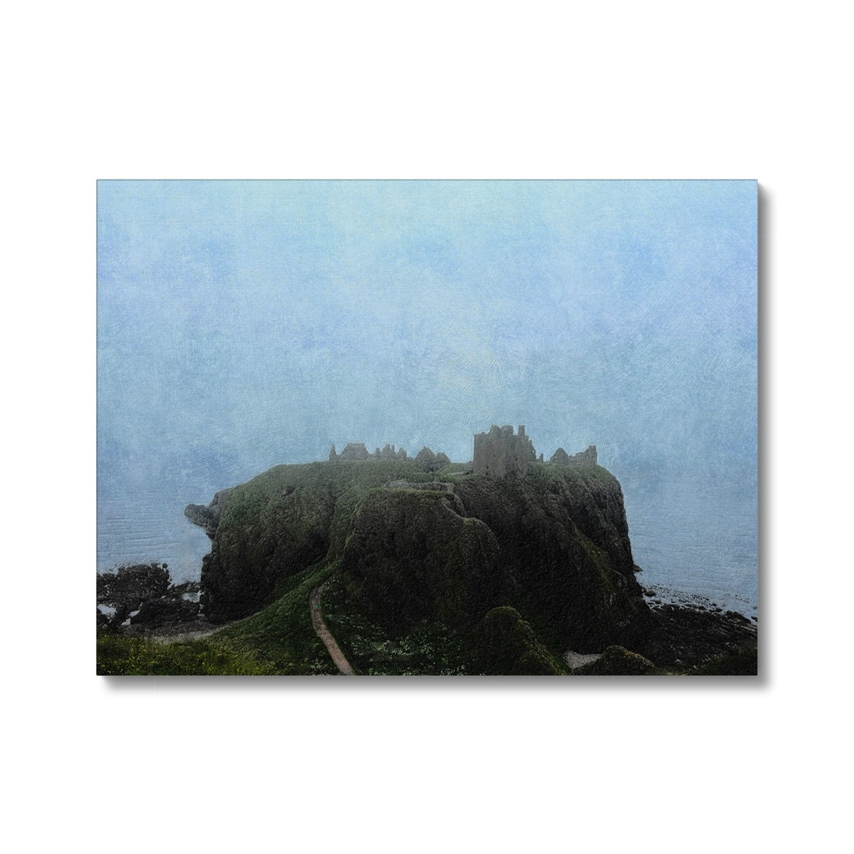 Dunnottar Castle Mist Painting | Canvas Prints From Scotland