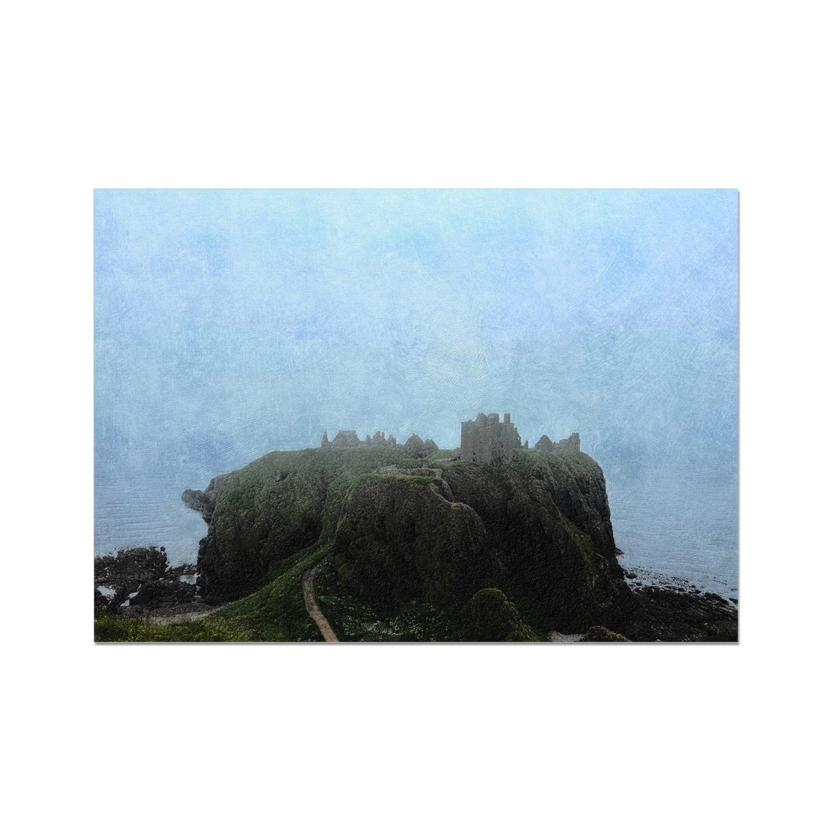 Dunnottar Castle Mist Painting | Fine Art Prints From Scotland