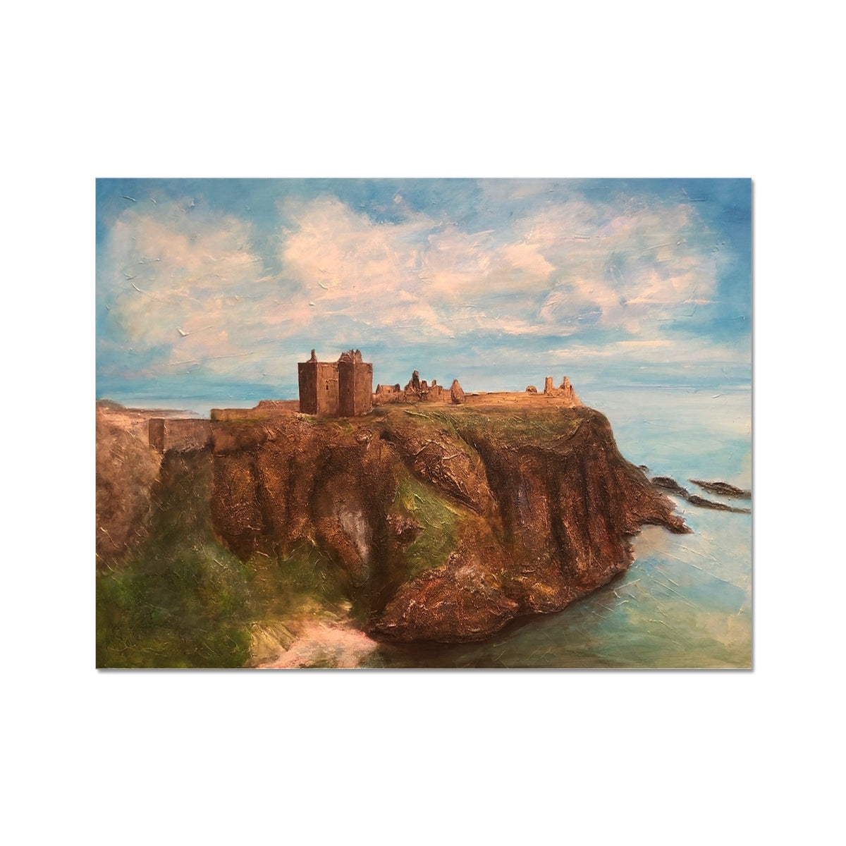 Dunnottar Castle Scotland Signed Art Print