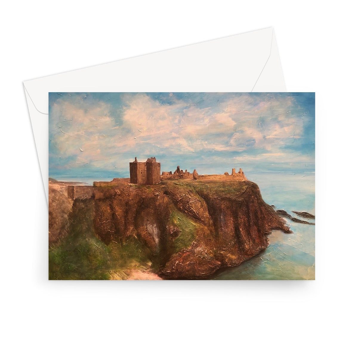 Dunnottar Castle Scottish Art Gifts Greeting Card