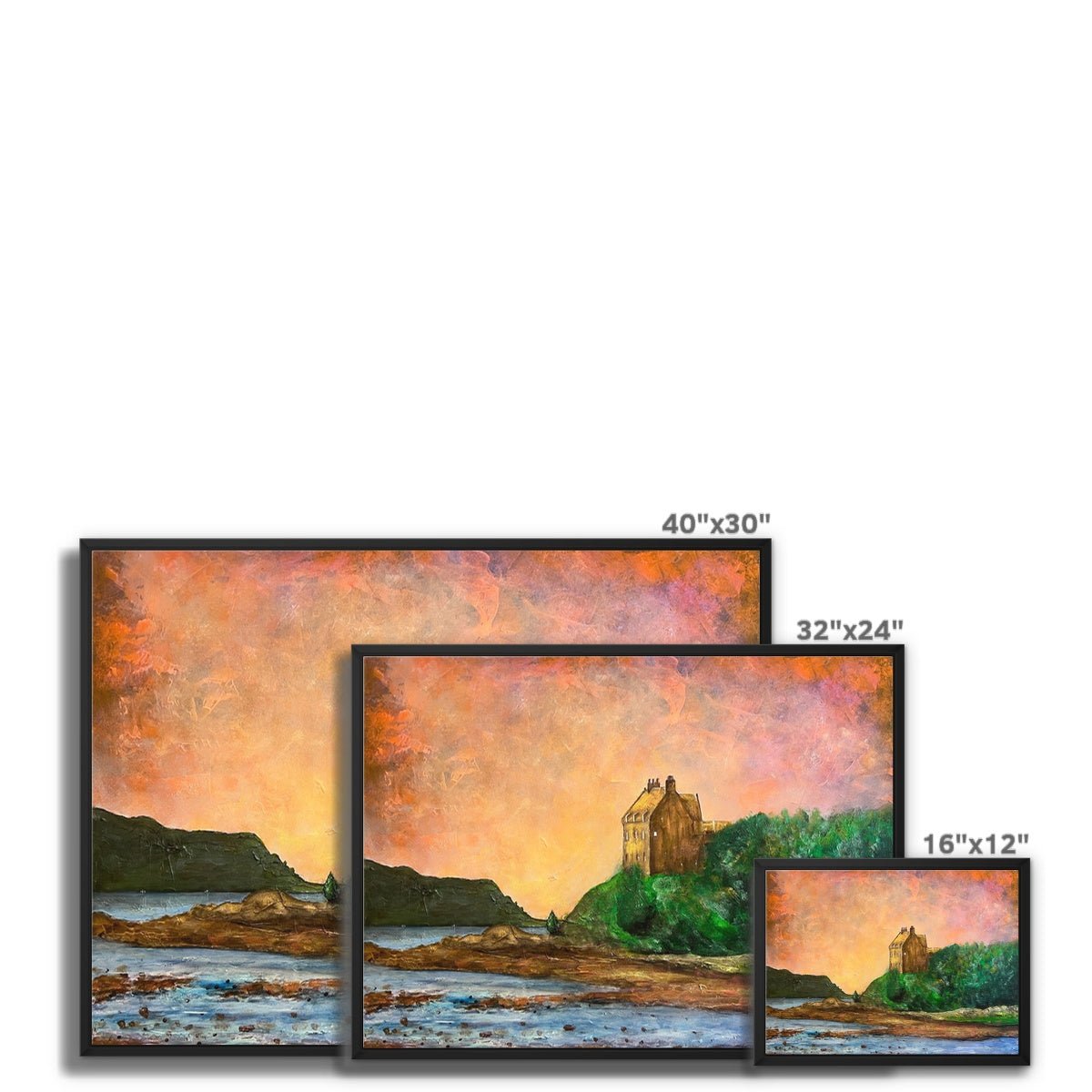 Duntrune Castle Painting | Framed Canvas Prints From Scotland