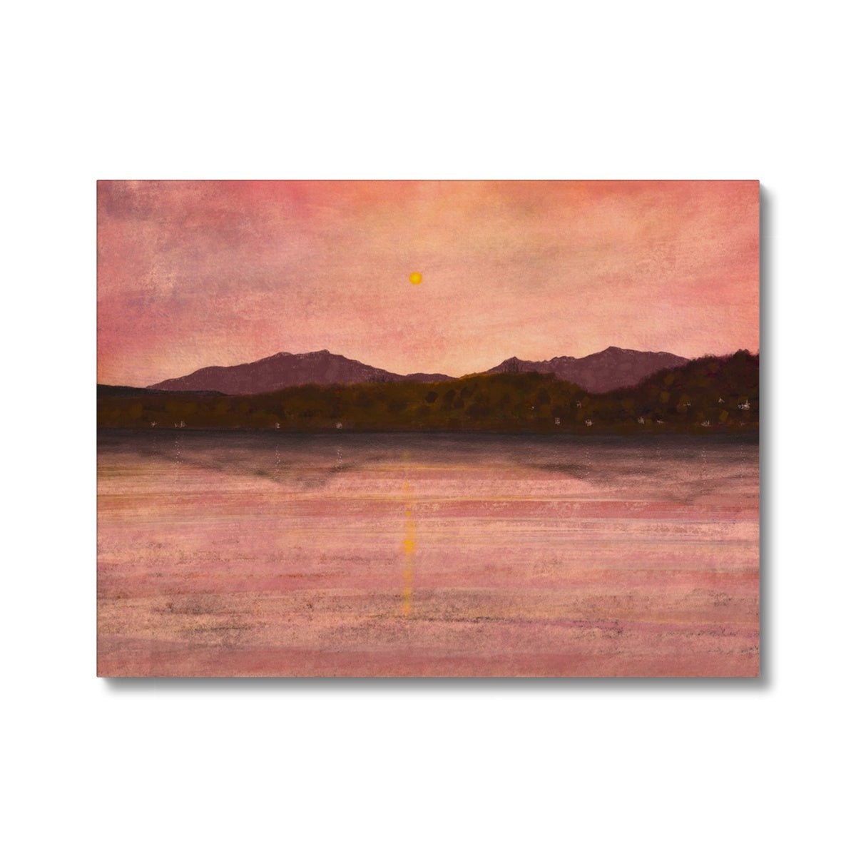 Dusk Over Arran & Bute Painting | Canvas Prints From Scotland