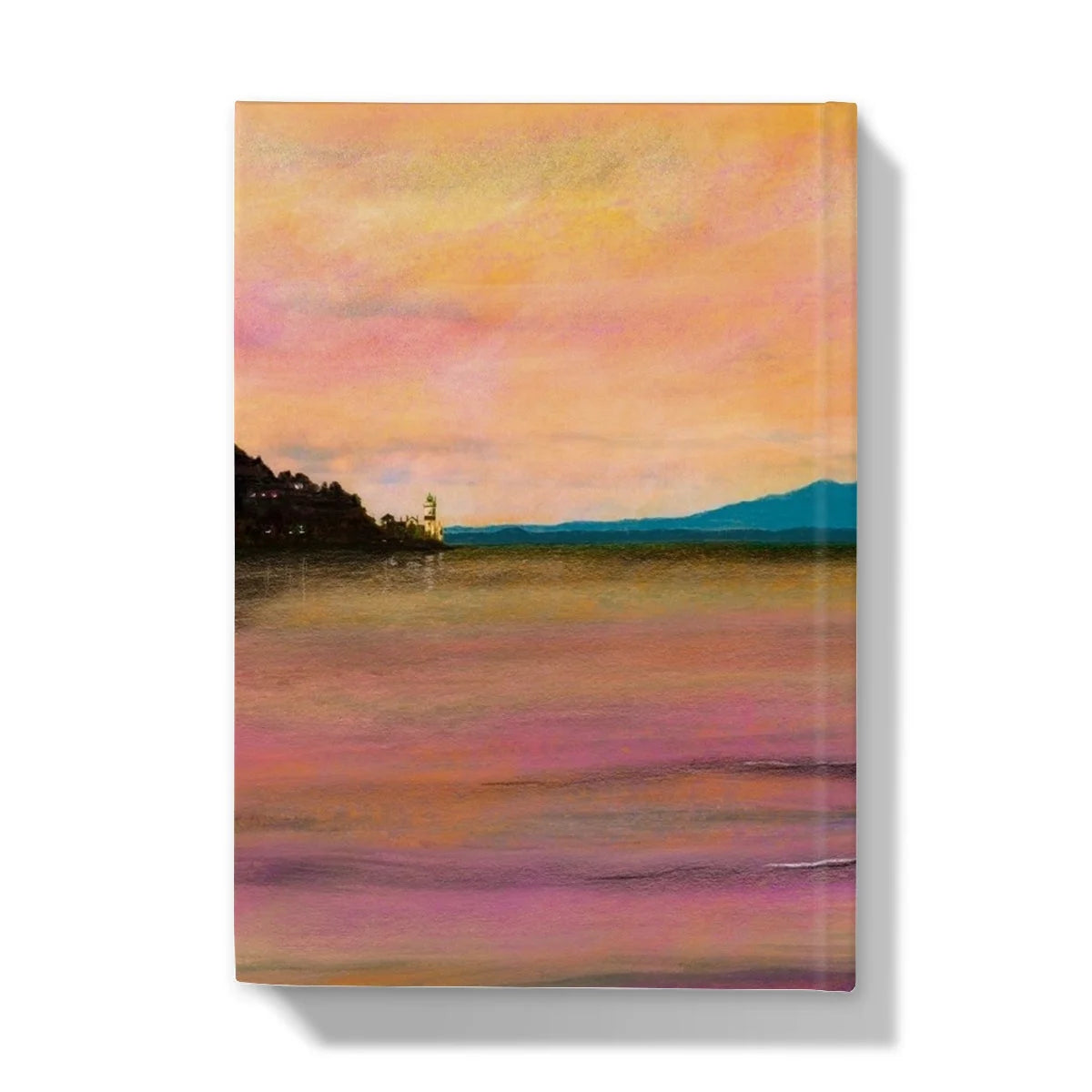 Dusk Over Arran & the Cloch Hardback Journal - River Clyde Art Gallery Scotland Worldwide Shipping Scottish Landscape by Artist Hunter