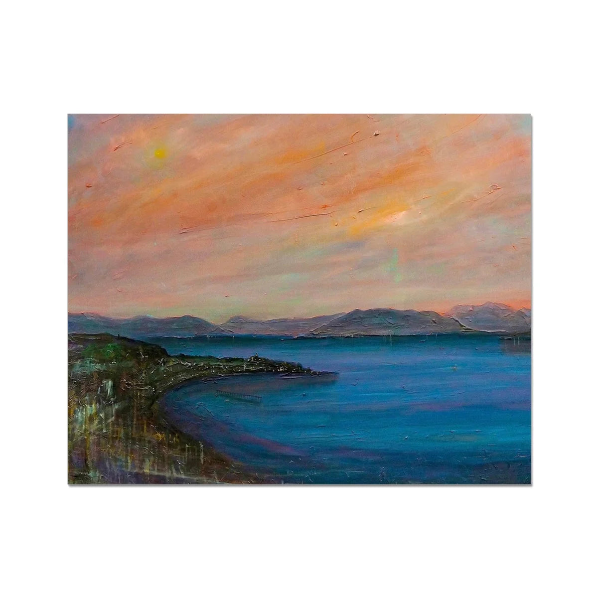 Dusk Over Gourock Artist Proof Collector Print - River Clyde Art Gallery Scotland Worldwide Shipping Scottish Fine Prints and Paintings
