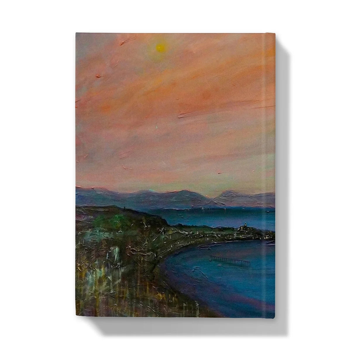 Dusk Over Gourock Hardback Journal - River Clyde Art Gallery Scotland Worldwide Shipping Scottish Prints