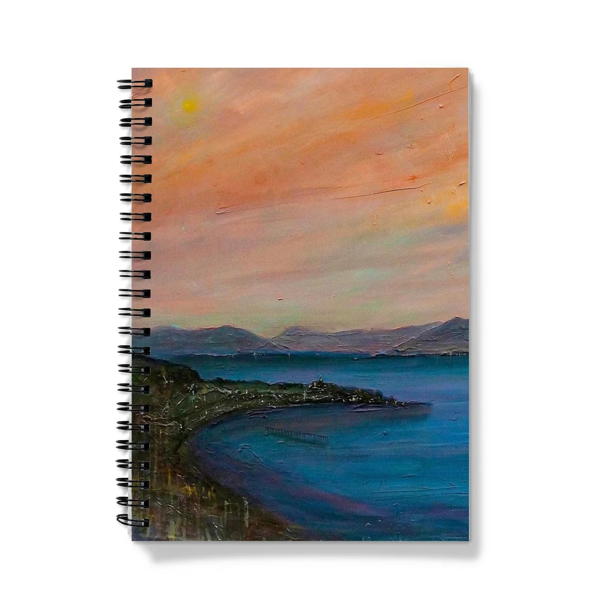 Dusk Over Gourock Notebook - River Clyde Art Gallery Scotland Worldwide Shipping Scottish Prints